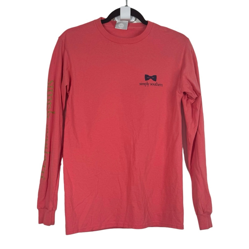 Simply Southern Shirt Long Sleeve Striped Graphic Tee